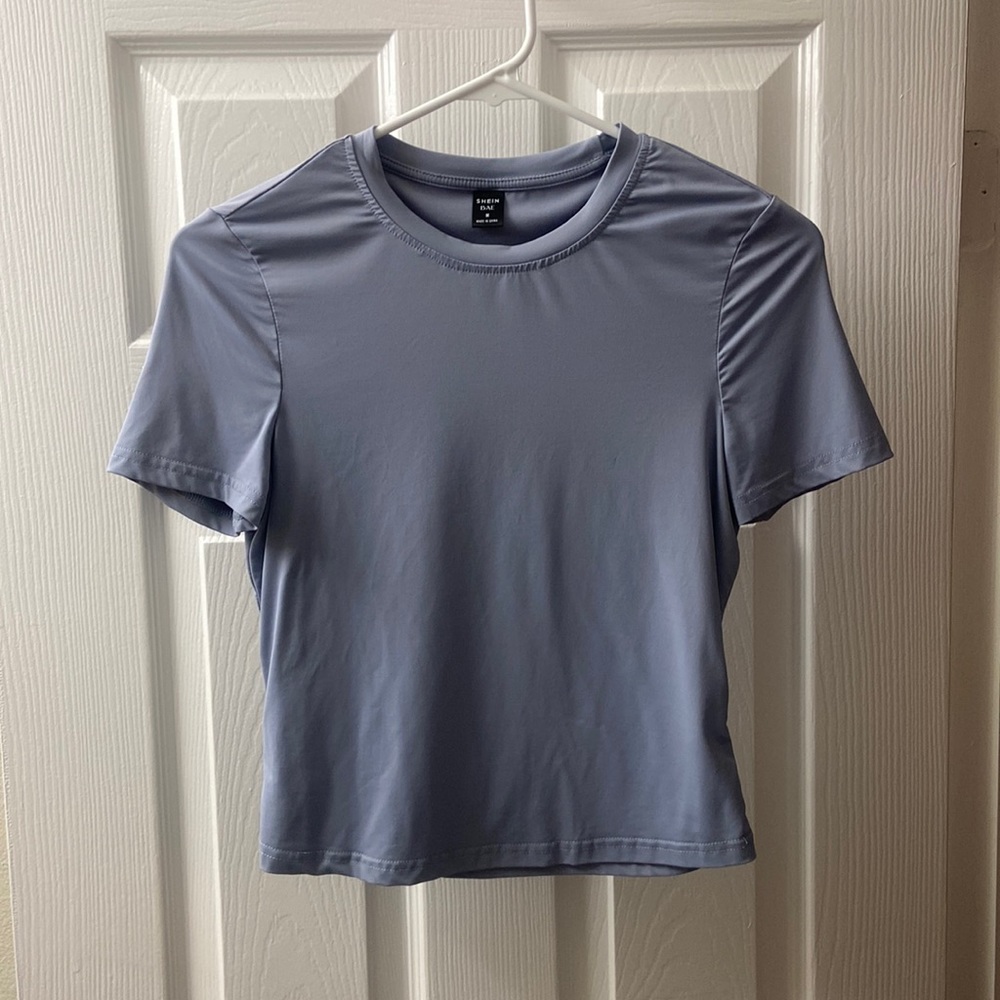 SHEIN Blue Workout Tee